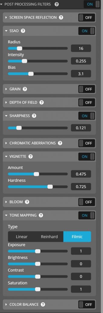 sketchfab 3d editor settings