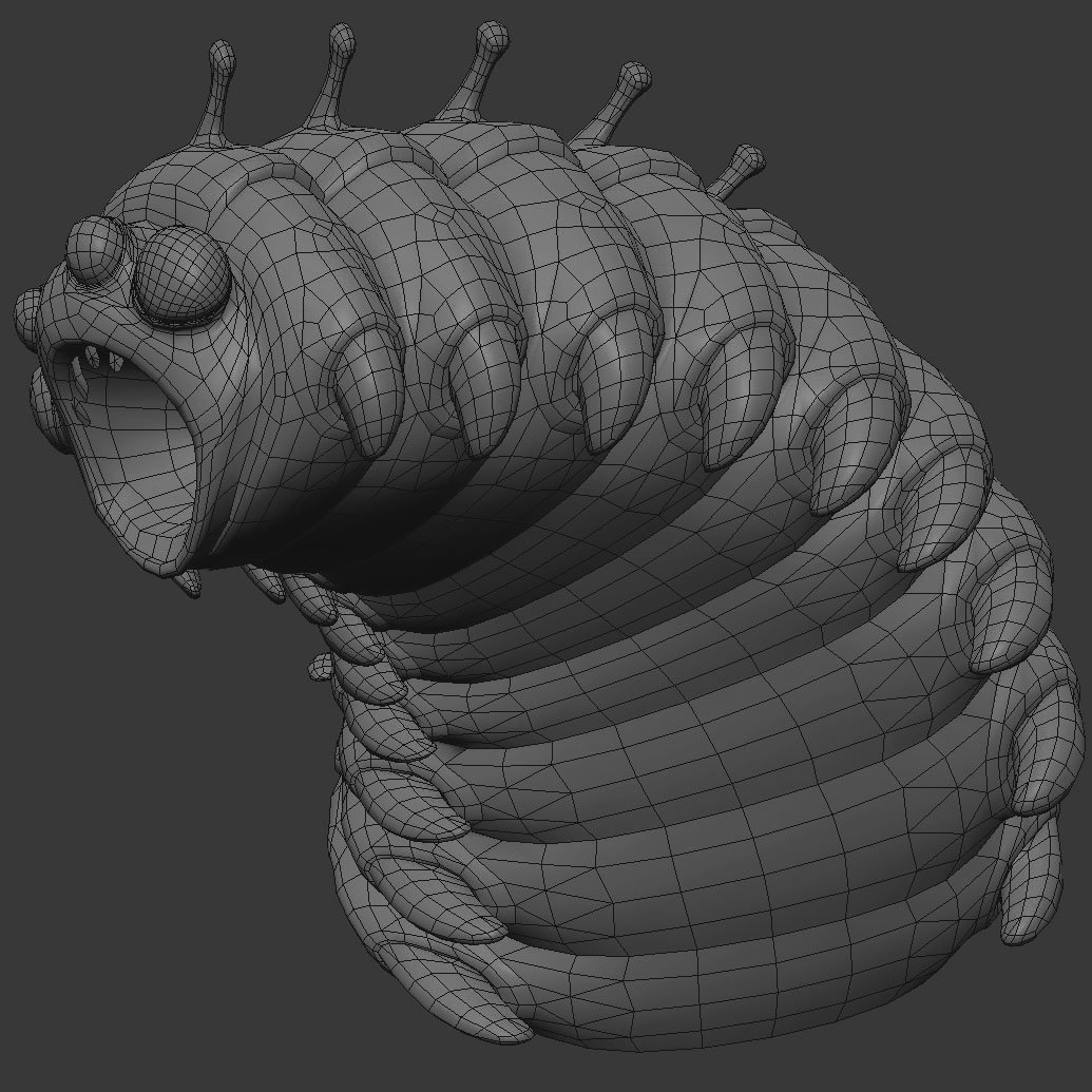 bug butcher caterpillar mesh image
