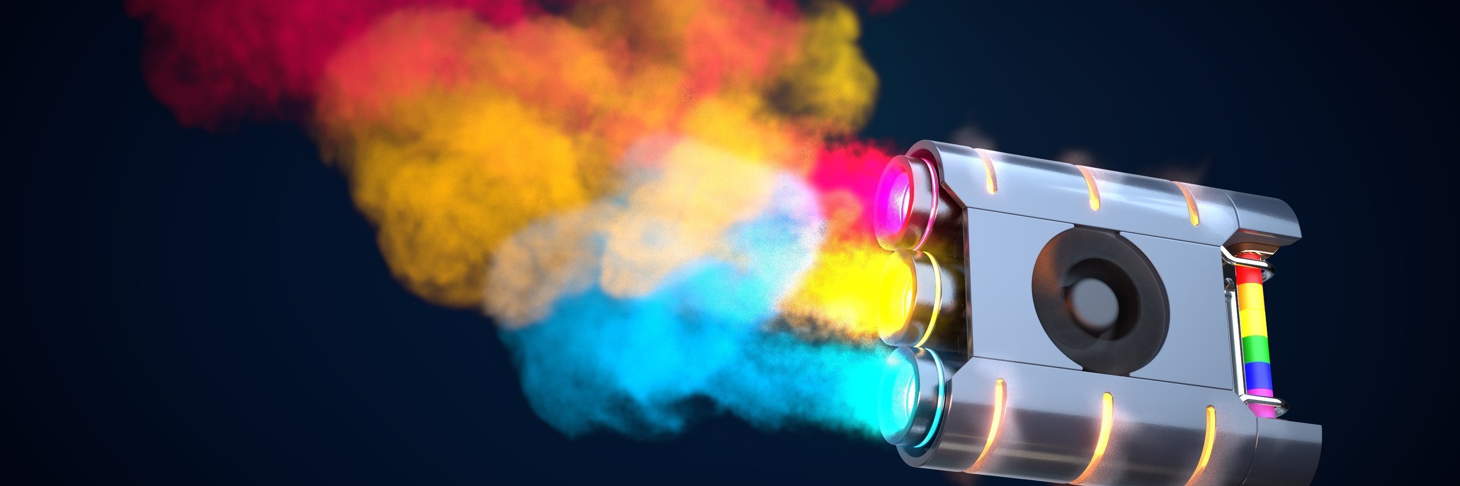 Art Spotlight: Pride 2021 - Pansexual Pride Smoke Gadget - Sketchfab ...