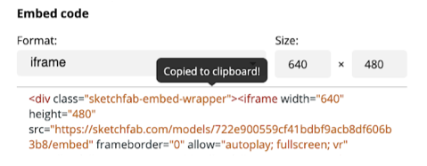 Sketchfab-copy-embed-code