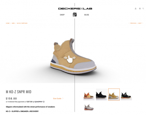 Deckers Brands Creates Interactive eCommerce Experiences With Sketchfab
