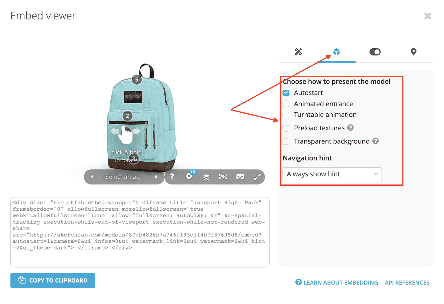 content-appearance-sketchfab